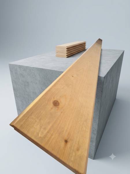 Barres écharpe bois du Nord blanc 21x95 et 27x95 – traverses volets, portails et clôtures